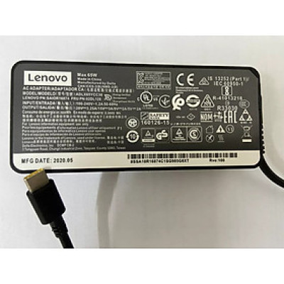 Sạc dành cho Laptop Lenovo ThinkPad X13 Yoga Gen 1 20SX 20SY, L390, L490,ThinkPad X1 Carbon 7th 8th Gen USB-C Hàng nhập khẩu.