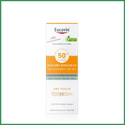 Kem Chống Nắng Trang Điểm Eucerin Sun Creme Face-Tinted CC Cream SPF50+ (50 ml)