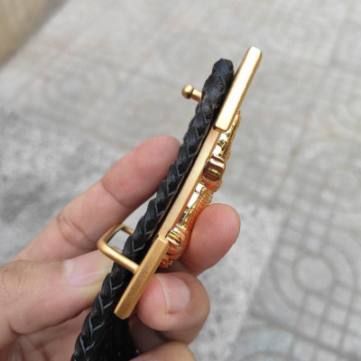 Mặt Khóa dây lưng da cá sấu. Thiết kế chữ H rất đẹp!