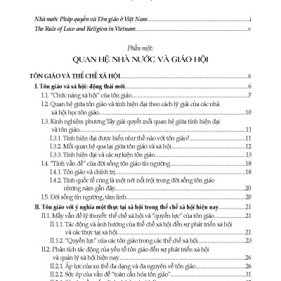Nhà Nước Pháp Quyền Và Tôn Giáo Ở Việt Nam - Tôn Giáo Và Luật Pháp
