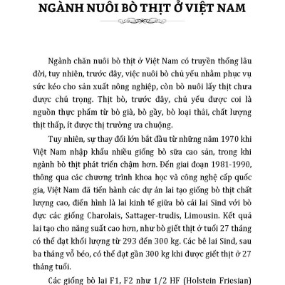 Nông Nghiệp Xanh Và Sạch - Nuôi Bò Thịt Sạch