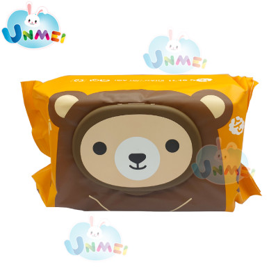 Combo 6 Gói Khăn Ướt AGI Không Mùi Gấu Nâu (100 tờ x 6 gói)