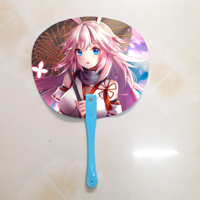 Qụat cầm tay in ảnh 2 mặt khác nhau Honkai Impact 3