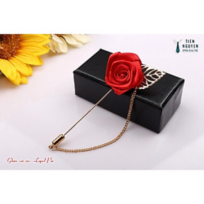 Ca Vat bộ 3 món kèm hộp túi xách cao cấp, quà tặng chú rể, Cavat họa tiết xanh chấm bi