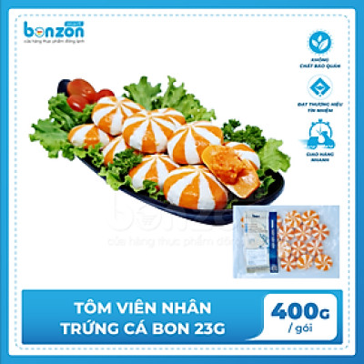 Tôm viên nhân trứng cá BON 400gr