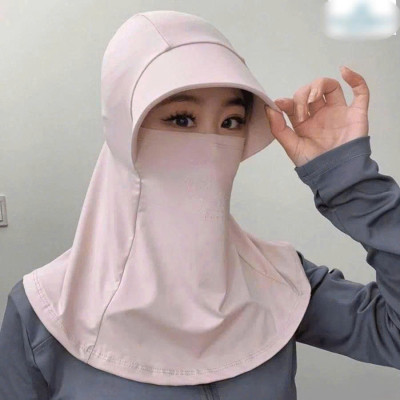Mũ che nắng , Mũ lụa băng thoáng khí, có khăn choàng chống nắng mùa hè phù hợp  cho cả nam và nữ