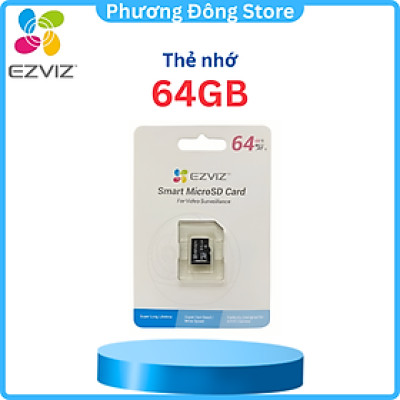 Thẻ nhớ EZVIZ 64Gb chuyên dùng cho camera , chuẩn Class 10 Tốc Độ Cao - Hàng Chính Hãng