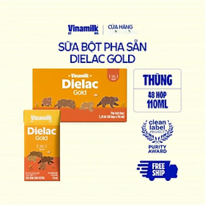 COMBO 48 HỘP SỮA BỘT PHA SẴN DIELAC ALPHA GOLD IQ (110ML)