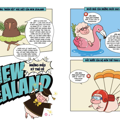 Đến New Zealand Đón Bình Minh Mới - Tặng Kèm Sticket + Huy Hiệu Xinh Yêu