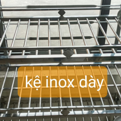 kệ để đồ nhà bếp inox 3 tầng c75 d104 ,s40 