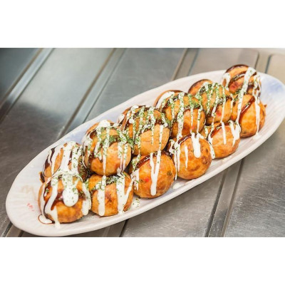 Chảo Gang Nướng Làm Bánh Takoyaki Nhật Bản 14 Lỗ Gang Đúc Nguyên Khối
