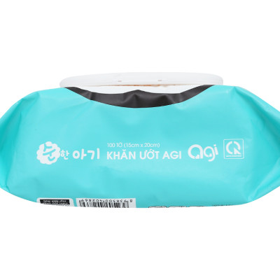 Combo 4 Gói Khăn Ướt AGI Không Mùi, Không Hương 100 tờ/gói (x 4 gói) - Giao Màu Ngẫu Nhiên