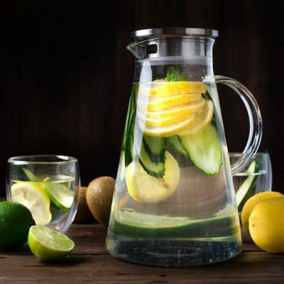 Bình nước thuỷ tinh siêu chịu nhiệt 400 độ C cao cấp 1,4 lít 