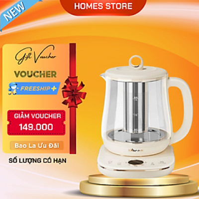 Ấm Siêu Tốc Bình Pha Trà Bear YSH-E15M1 1.5L Công Suất 800 W - Hàng Chính Hãng