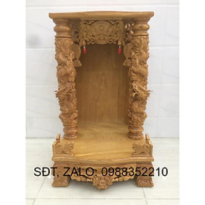 Bàn Thờ Thần Tài Rồng Mây Gỗ Gõ Đỏ - Đồ Gỗ Vinh