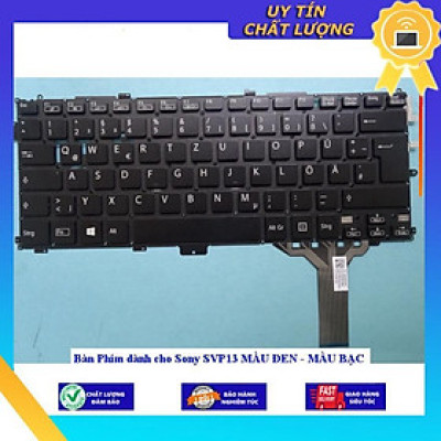 Bàn Phím dùng cho Sony SVP13 MÀU ĐEN - MÀU BẠC - Hàng Nhập Khẩu New Seal