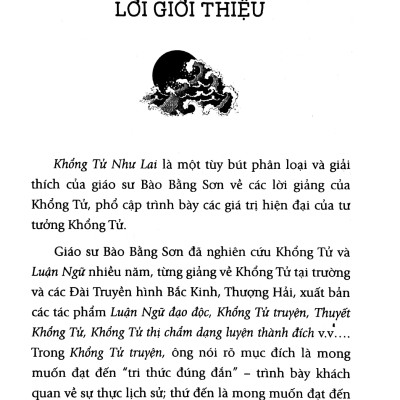 Khổng Tử Như Lai - Trí Tuệ Khổng Tử Trong Thời Hiện Đại