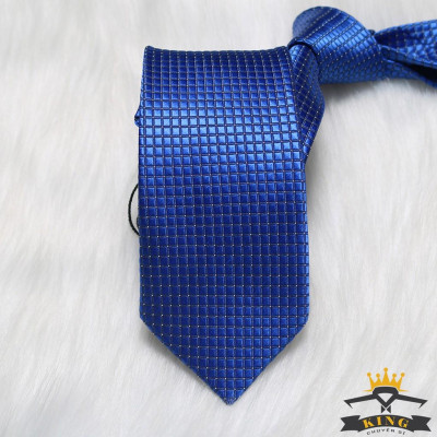 Cà Vạt Xanh KING Bản Nhỏ 6cm, Công Sở ( C043 )