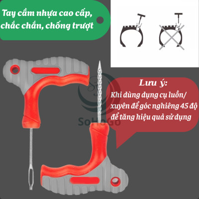 Bộ Dụng Cụ Vá Lốp Xe Ô Tô – Xe Máy Khẩn Cấp Tiện Lợi -Bộ Vá Lốp Xe Đa Năng – Có Keo + Dây Cao Su + Dụng Cụ Xuyên