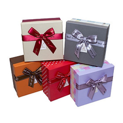 Hộp Quà Vuông  V026 Phượng Hoàng 14 x 14 x 7 cm- Giao mẫu ngẫu nhiên