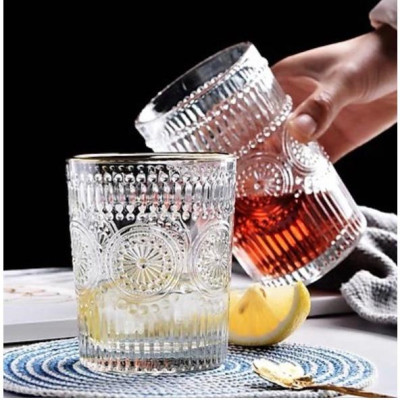 Set bình đựng nước uống thủy tinh kèm 6 cốc khay và giá úp cốc ( Giao khay  xanh ngẫu nhiên )