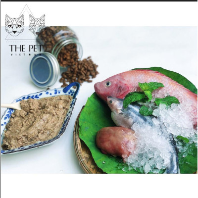 Pate Tươi Hỗn Hợp Cá Nước Ngọt Cho Mèo Nấm Da (Mixed fresh water fish paste)