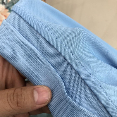 Áo Thun Cổ Bẻ Cá Sấu 4 Chiều Xanh Biển