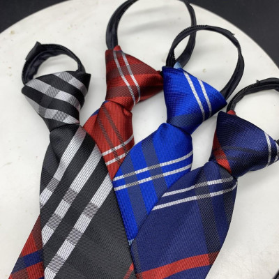 Cà Vạt Nam GiangpkcThắt Sẵn, Dây Kéo, Bản nhỏ 6cm công sở Vải Silk Lụa 100%, 3 Lớp  mẫu mới tháng 7-2021