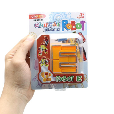 Đồ Chơi Lắp Ráp Biến Hình Robot Chữ Cái E - Cresta DK81231