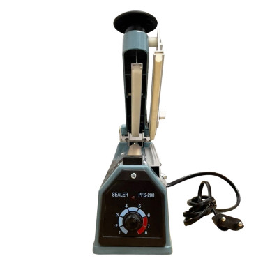 Máy hàn miệng túi có dao cắt PFS-200 hàng chính hãng, khung vỏ nhôm, công xuất thực 300W, đường hàn 200x20(mm) - Hàng nhập khẩu
