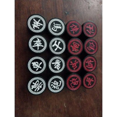 Quân Cờ Tướng  Sừng Trâu Đen- Cờ Tướng Chạy Triện KT 3.5CMX 1.2CM 1 Mặt