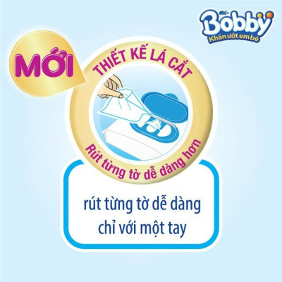 Combo Tiết Kiệm: 6 Gói Khăn Ướt Bobby Care Bổ Sung 80 Miếng/Gói