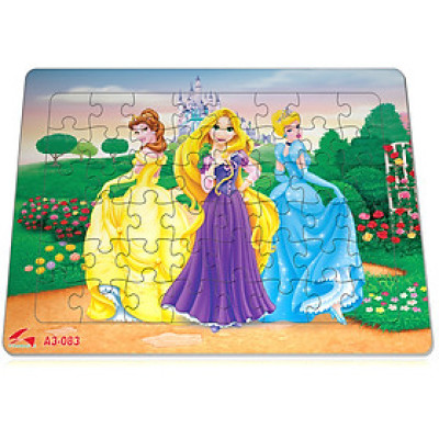 Xếp hình Tia Sáng Công chúa cổ tích  (48 Mảnh Ghép) - Tặng kèm câu đố mặt sau cho bé