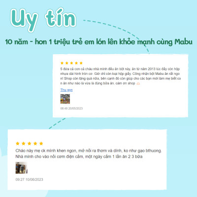 Cháo Ăn Dặm  Mabu Nguyên Hạt (900g)