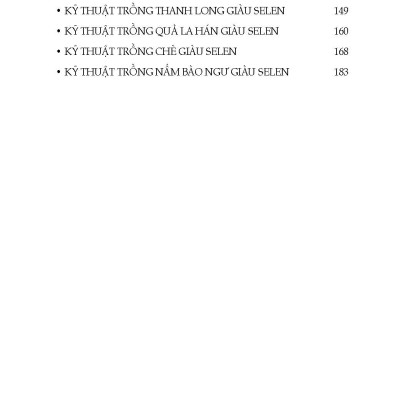 Kỹ Thuật Làm Giàu Selen Cho Cây Trồng