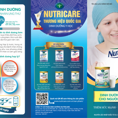 Sữa bột Nutricare Fine giúp tăng cường miễn dịch cho bệnh nhân ung thư (900g)