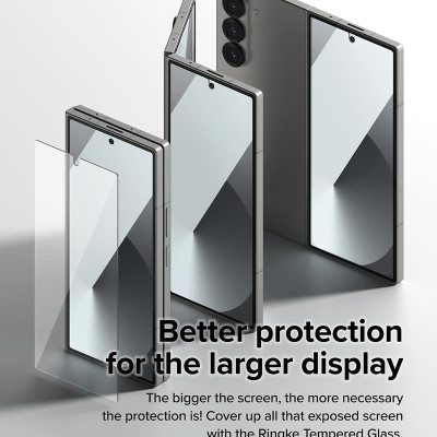 [Combo 2] Dán cường lực dành cho Samsung Galaxy Z Fold 6 RINGKE Cover Display Tempered Glass (Màn hình ngoài) - Hàng Chính Hãng