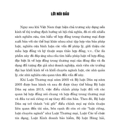 Pháp Luật Về Hợp Đồng Trong Thương Mại Và Đầu Tư - Những Vấn Đề Pháp Lý Cơ Bản (Sách chuyên khảo)