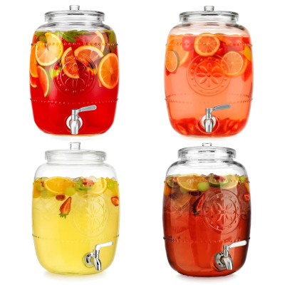 Bình ngâm thuỷ tinh có vòi rót Inox Aus Glas LBL1223 dung tích 8.5L chuẩn Đức