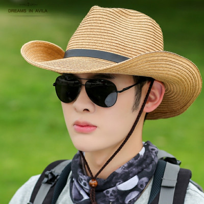 Nón cao bồi nam Mũ cao bồi nữ đi biển rộng vành chống nắng UV  thoáng mát gấp gọn Panama thời trang Korea dona22032001