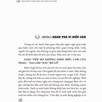 Sách- Thông Điệp Từ Những Biểu Cảm Và Ngôn Ngữ Cơ Thể