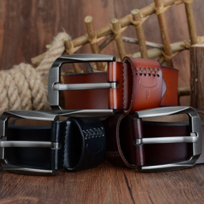 Thắt Lưng Da Bò Chính hãng COWATHER XF008 Nâu Vàng