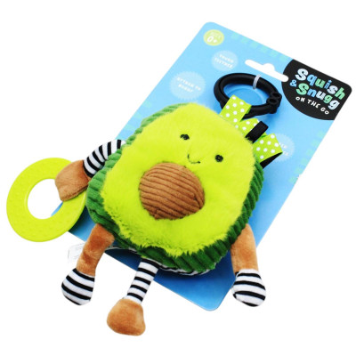 Móc Treo Nhồi Bông Quả Bơ - Squish And Snugg On The Go Avocado