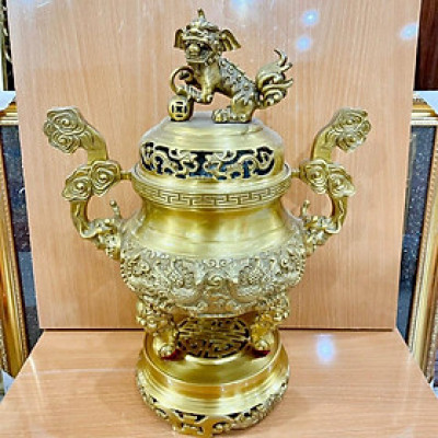 ĐỈNH ĐỒNG RÔNG PHƯỢNG CAO 42 cm nặng 5.7 kg chất liệu bằng đồng
