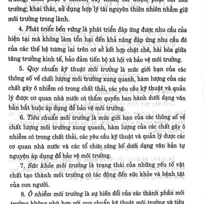 Luật Bảo vệ môi trường hiện hành (năm 2014) và các văn bản hướng dẫn thi hành