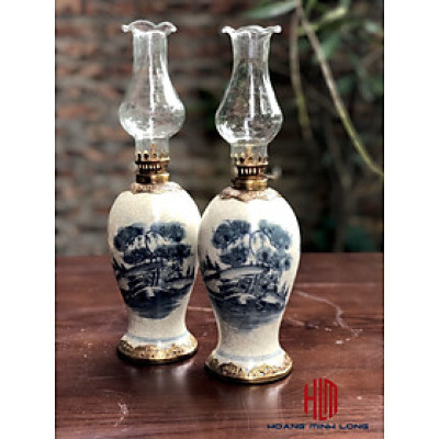 Đèn Đùi Dế Men Rạn Đắp Nổi