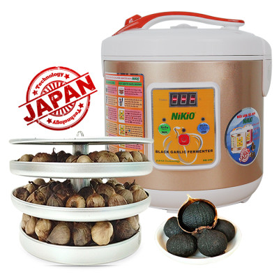 Máy Làm Tỏi Đen Nikio NK-696 - Nồi Ủ Tỏi Đen Tự Động, Công Nghệ Nhật Bản, Tỉ Lệ Thành Công 99%, Tỏi Thơm Ngon Chuẩn Vị, Dung Tích 6 Lít, Khay Chứa 3 Tầng, Làm 2kg Tỏi - Hàng Chính Hãng