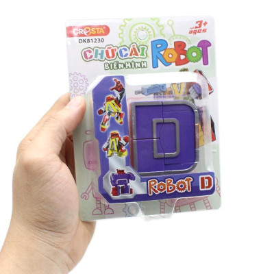 Đồ Chơi Lắp Ráp Biến Hình Robot Chữ Cái D - Cresta DK81230