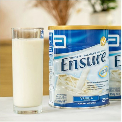 Sữa Ensure Úc cho người già, người gầy yếu suy dinh dưỡng, người sau phẫu thuật, cung cấp dinh dưỡng giúp hồi phục sức khỏe - OZ Slim Store -850g/lon