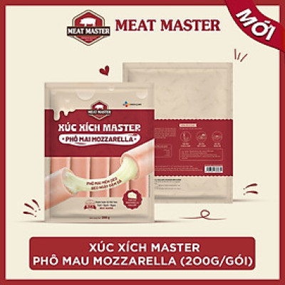 Xúc xích Master phô mai Mozzarella 200g/túi